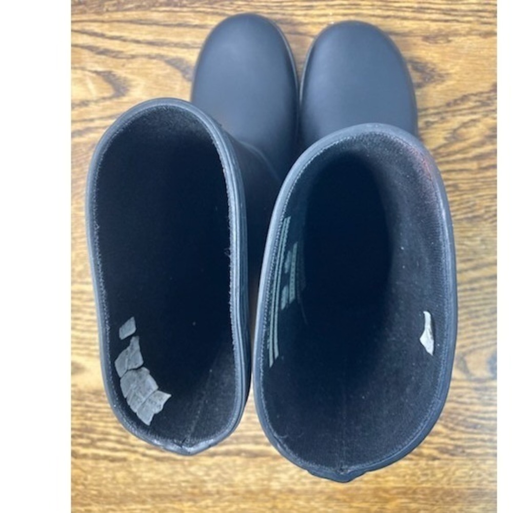 Hunter Kids First Classic Rain Boots Navy Blue Matte Rubber Wellies Size 12/13 - Picture 6 of 7